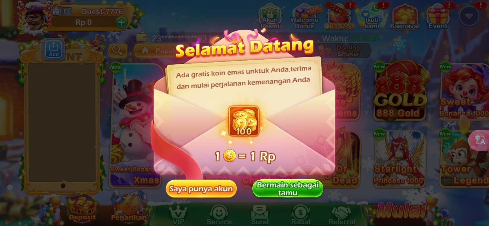 Dapatkan koin emas gratis di K3K3 4 2 4 243 0 untuk pengguna baru.