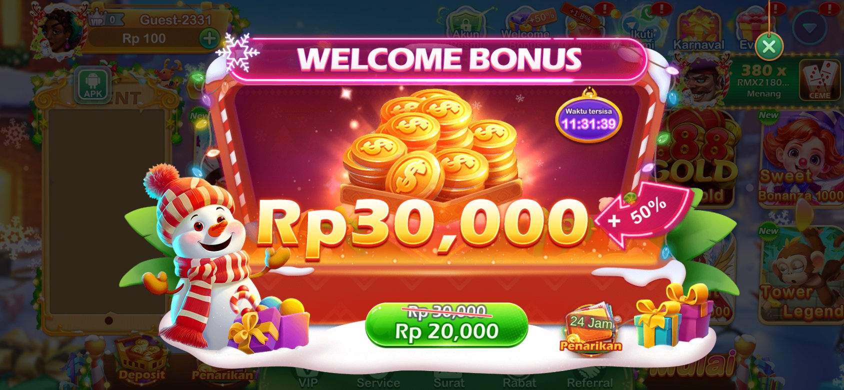 Bonus selamat datang K3K3 4 2 4 243 0 dengan diskon spesial untuk pengguna baru.